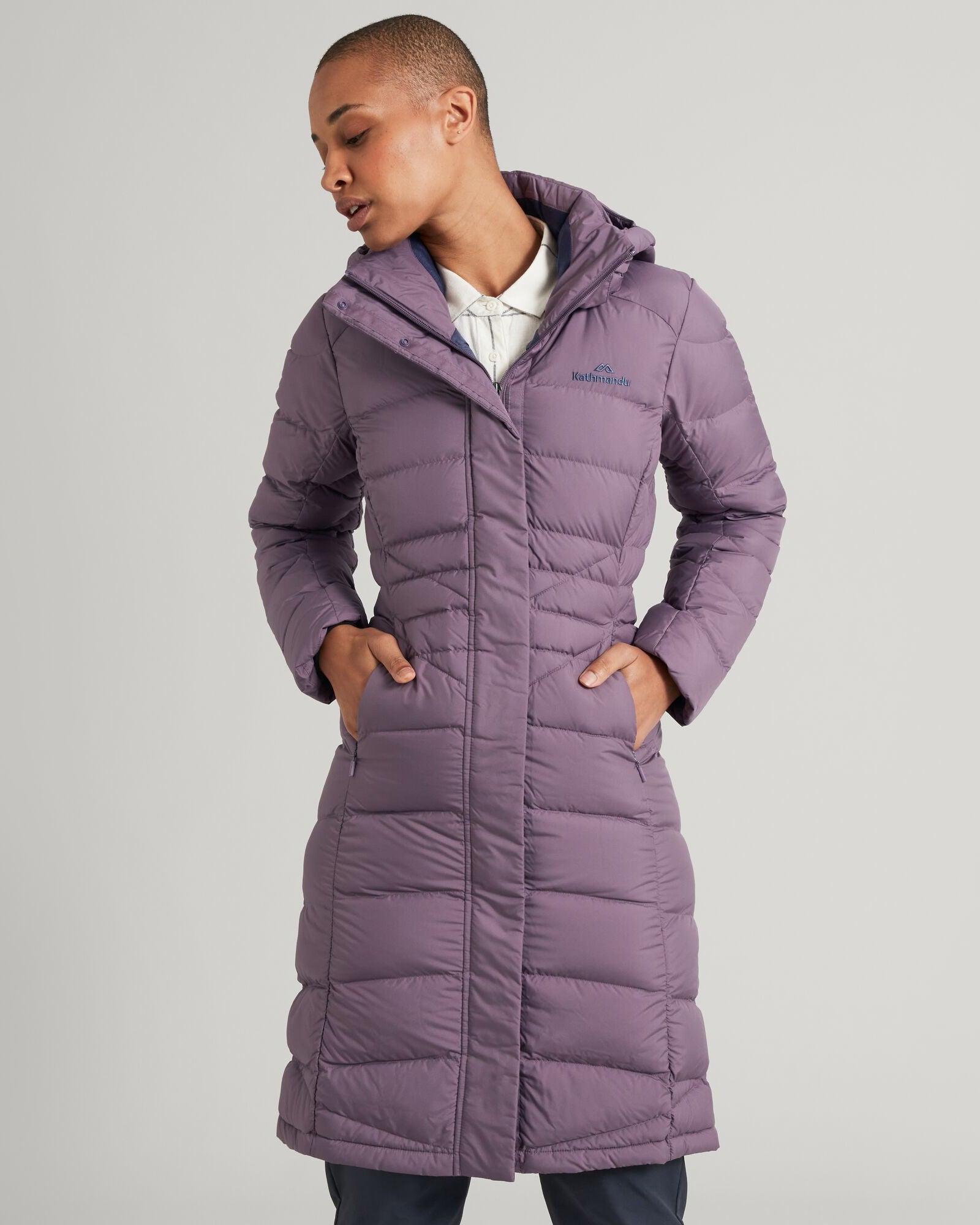 Women's Winterburn Down Parka Storm Cloud – Kathmandu UK