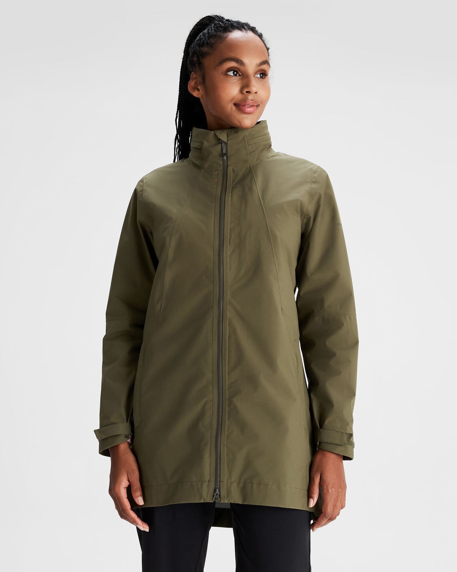 Women's Trailhead Stretch Rain Parka Light Moss