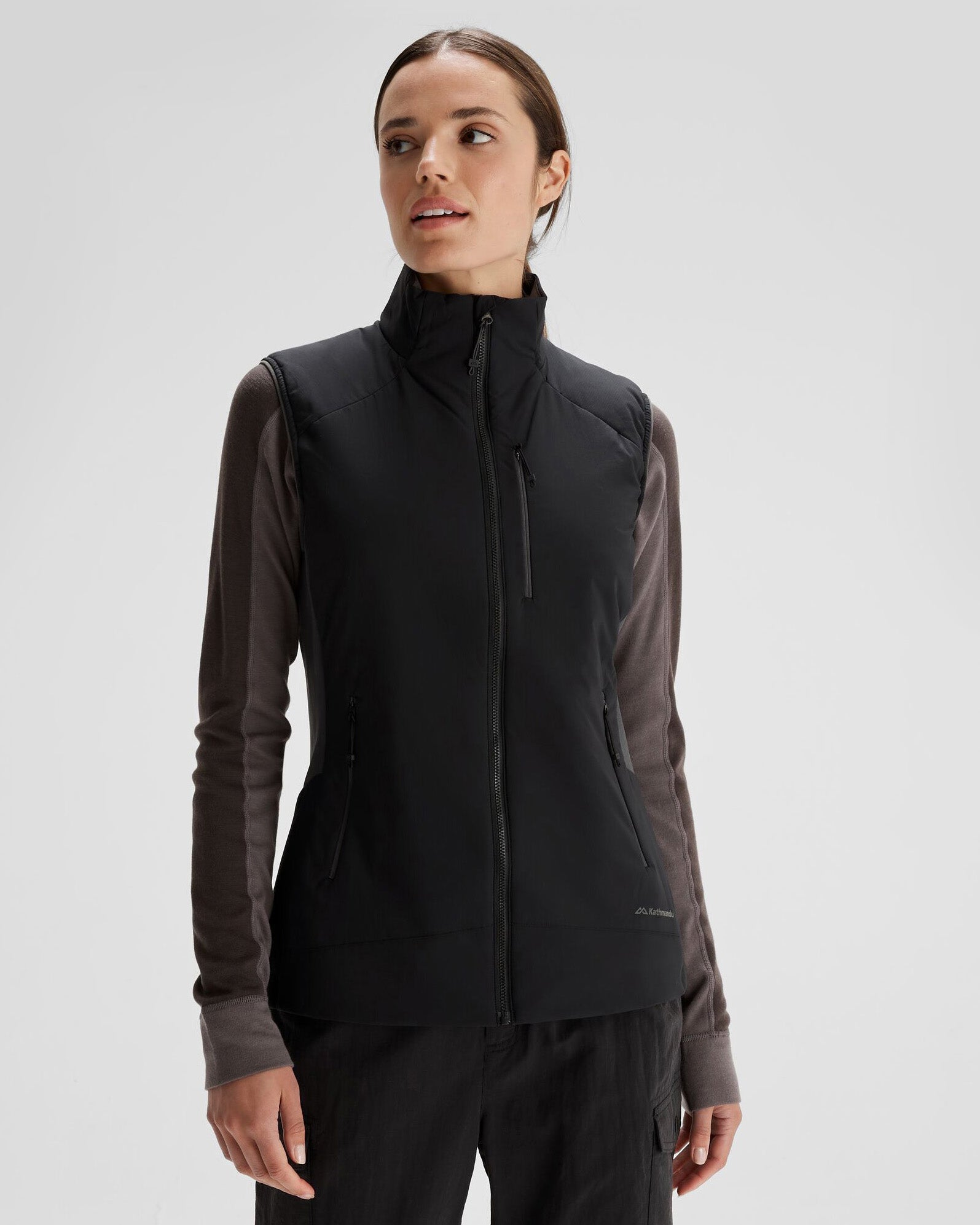 Women's Seeker PrimaLoft® Active Vest - Black Stingray – Kathmandu UK