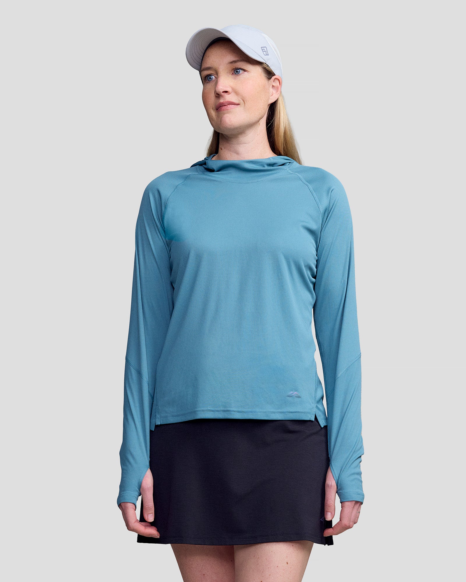 Women's SUN-Stopper LT Hoodie - Hooded Top - Washed Blue