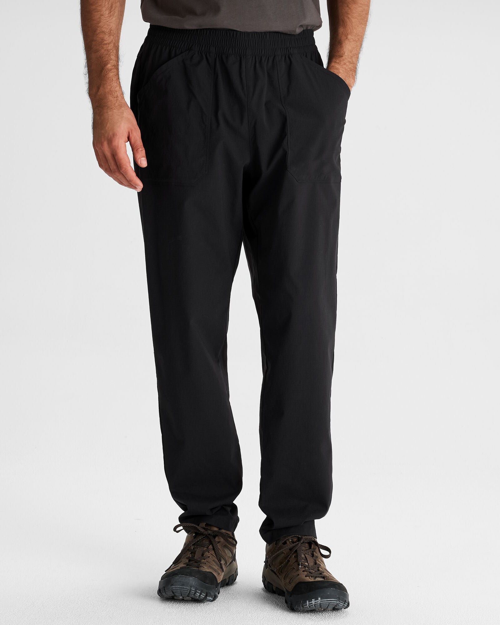 Men's Miro Pull On Trousers - Black Stingray - Kathmandu UK