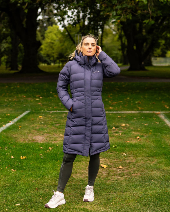 Winterburn Women's Longline Down Jacket v2 Orbit – Kathmandu UK