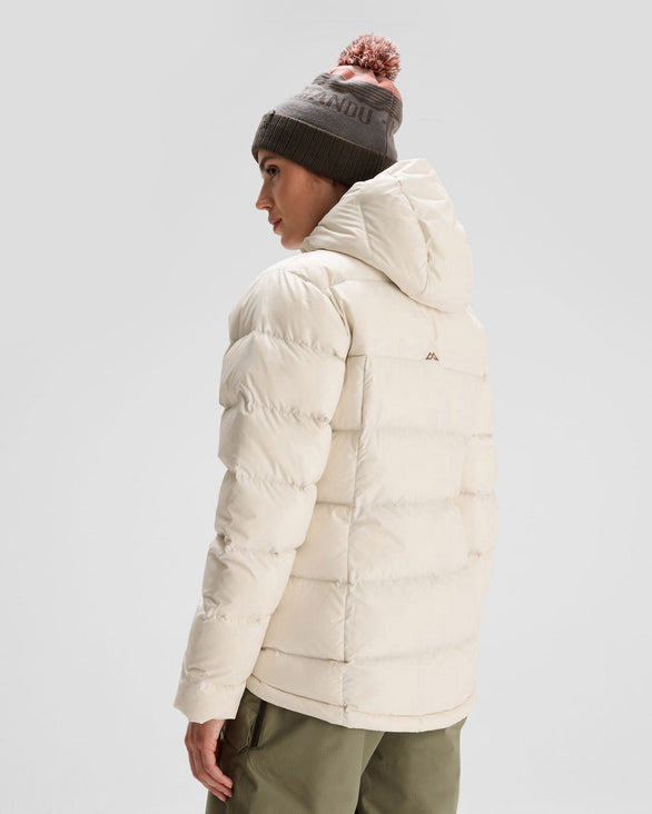 Women's Epiq Hooded Down Jacket Natural – Kathmandu UK