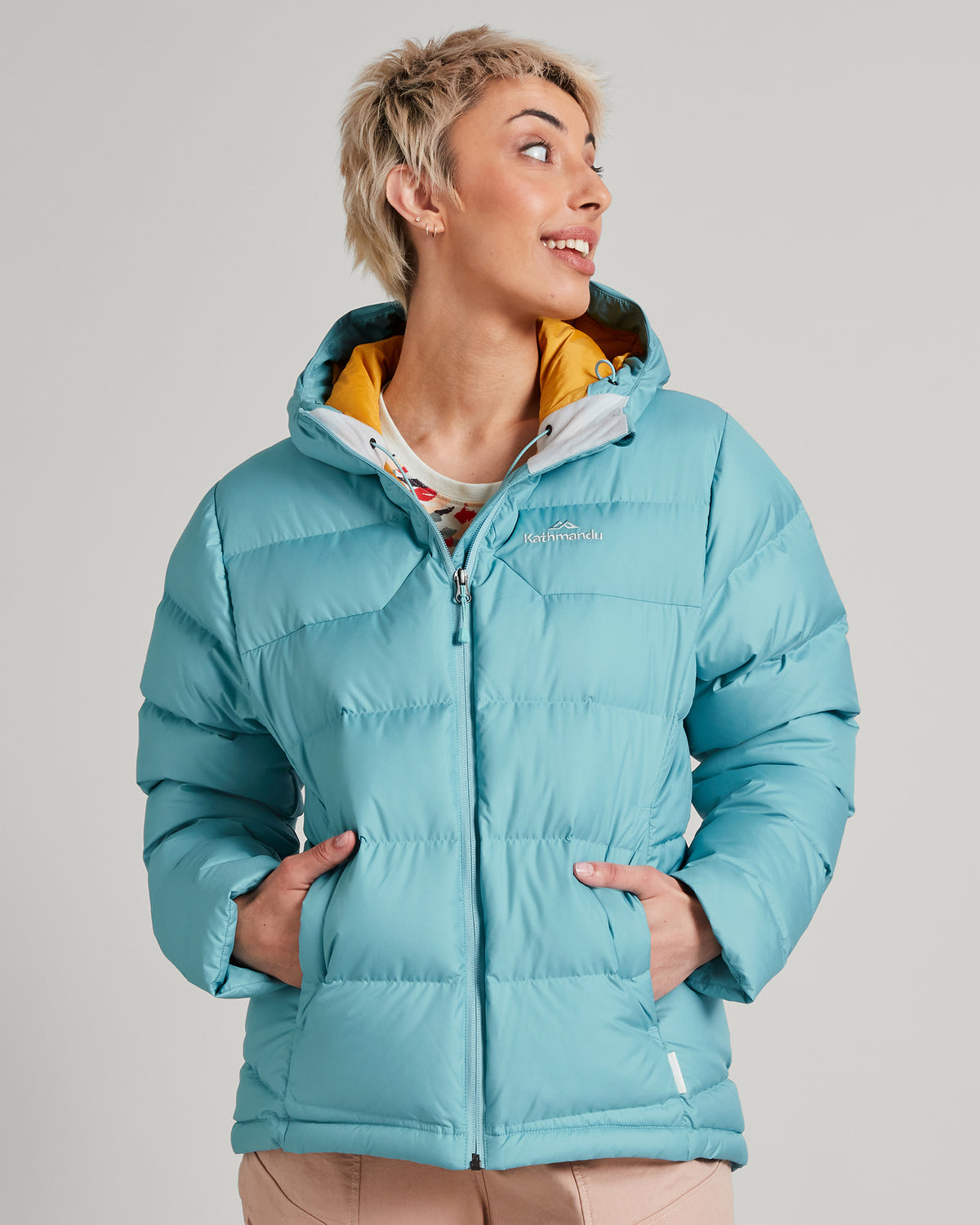 Women's Epiq Hooded Down Jacket - Waterfall