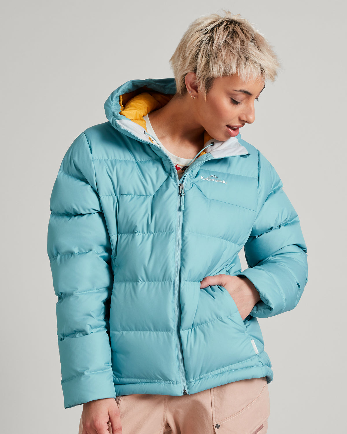 Women's Epiq Hooded Down Jacket - Waterfall