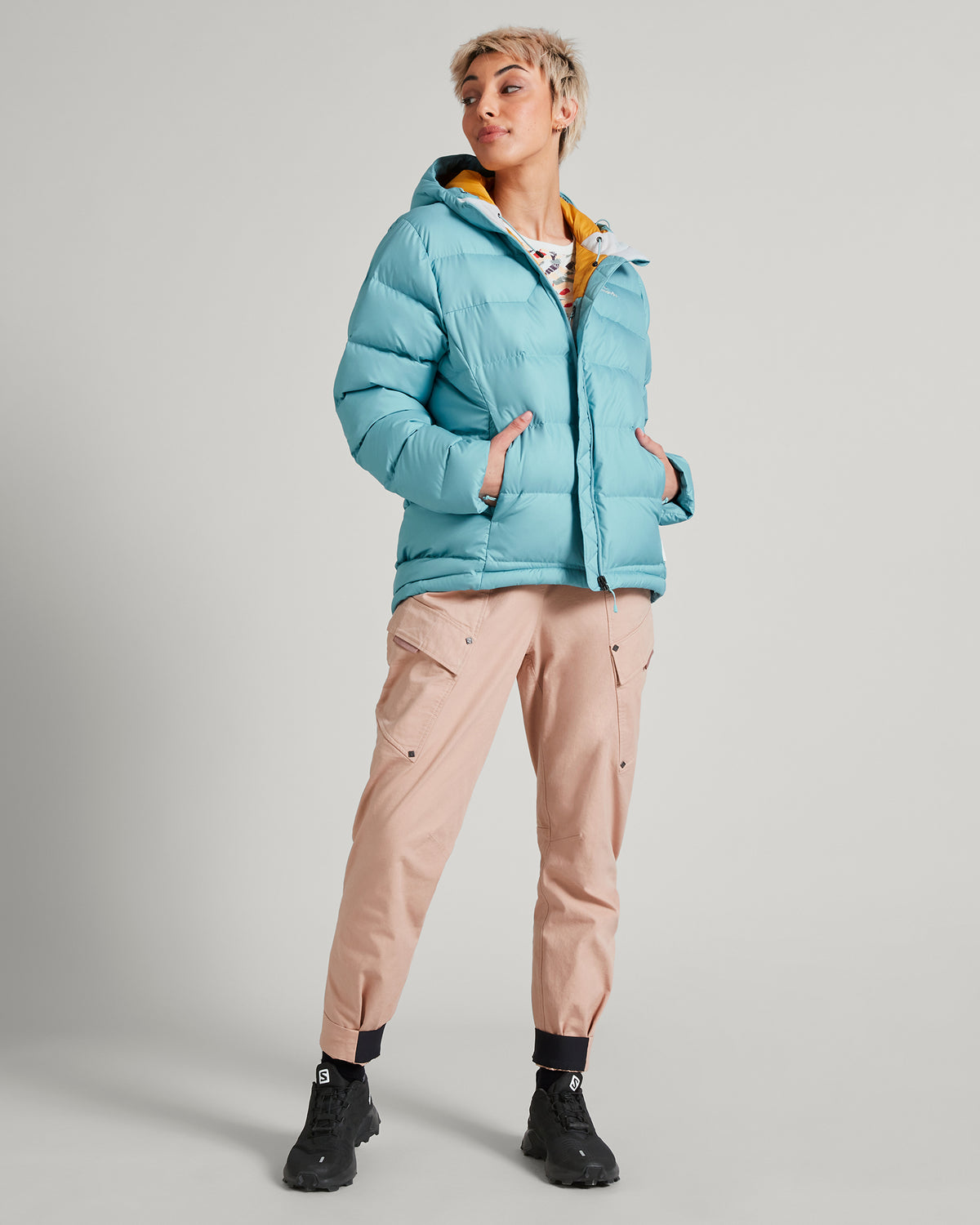 Women's Epiq Hooded Down Jacket - Waterfall