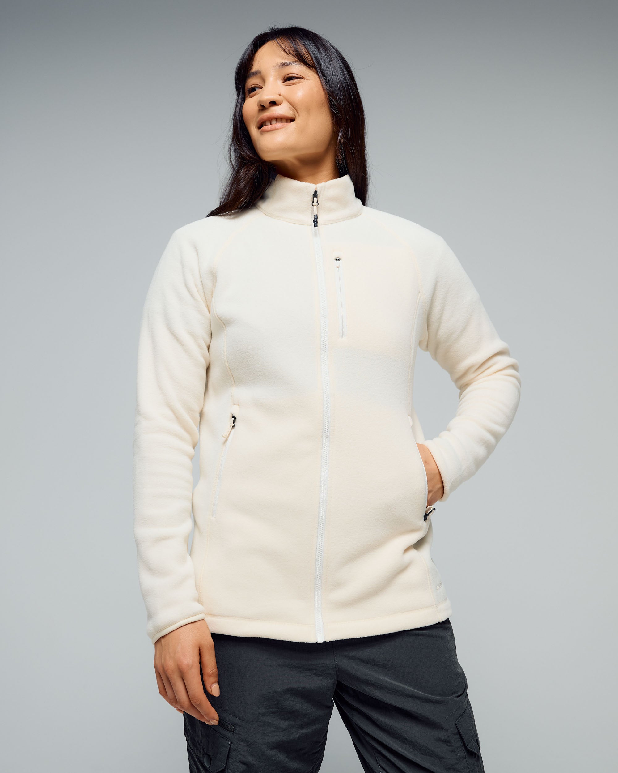 トップス everyone PRIMALOFT BIO fleece jacket Women's Ridge 100 PrimaLoft Bio Fleece Jacket - Natural – Kathmandu UK