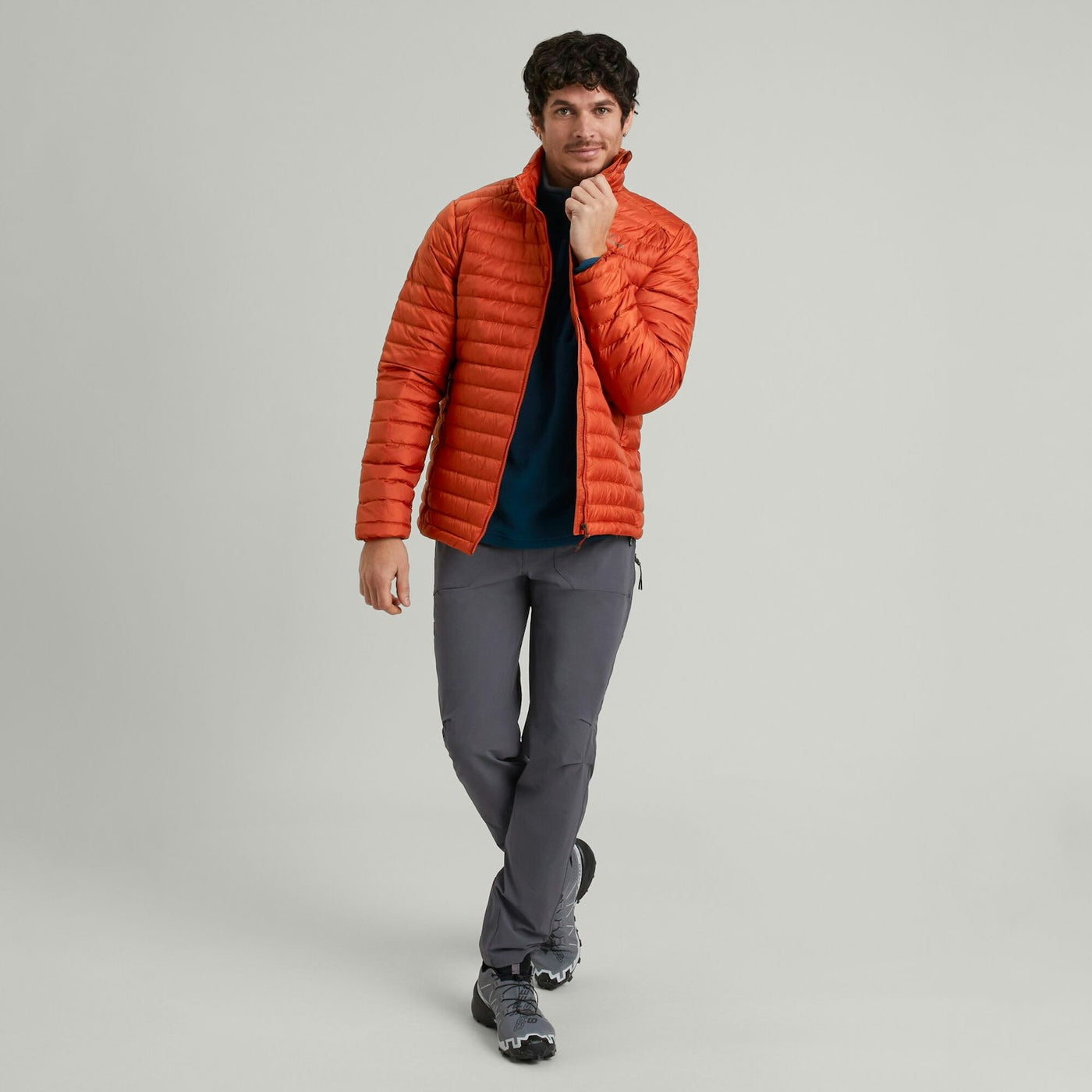 Men's Heli R Down Jacket - Red Earth