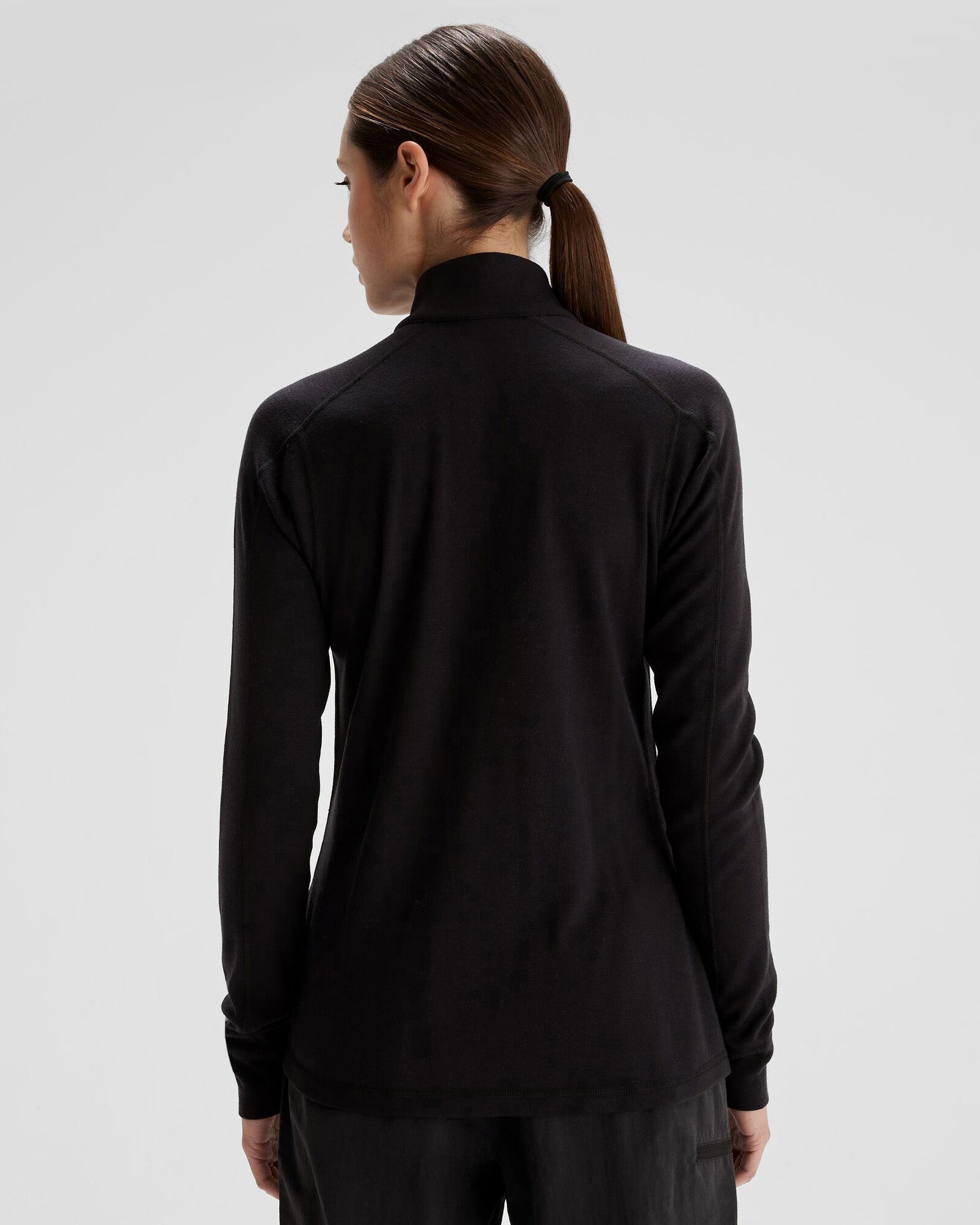 Women's K-Merino 250 Quarter Zip Top - Black Stingray – Kathmandu UK