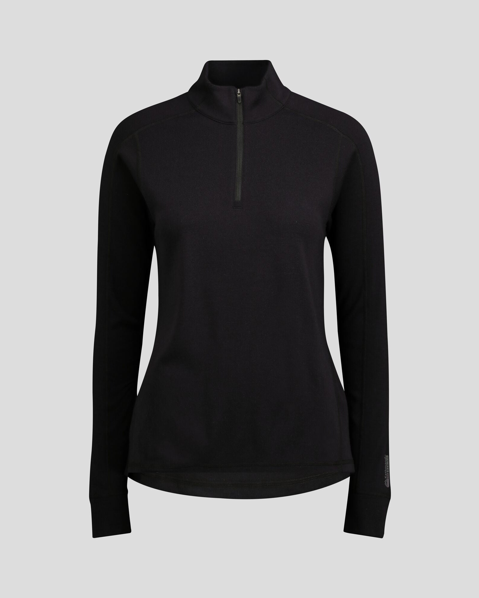 MＫT　レディース　BLK M Women's K-Merino 250 Quarter Zip Top - Black Stingray – Kathmandu UK