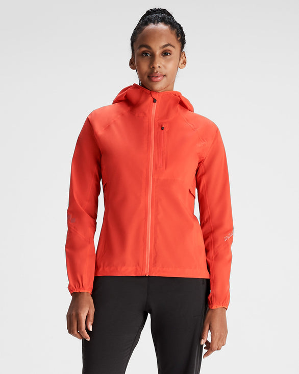Women's Seeker Rain Jacket Hut Orange – Kathmandu UK