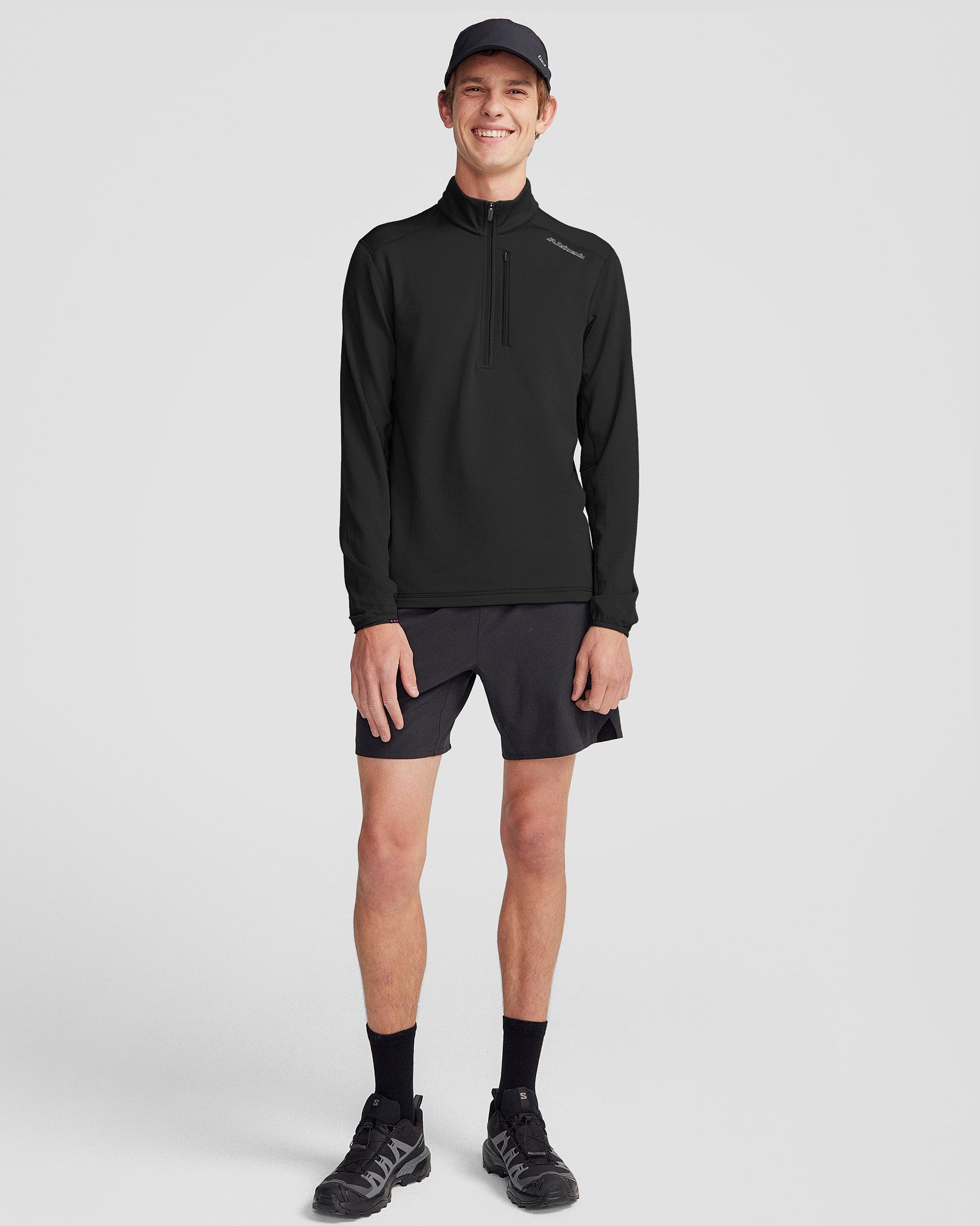 Men's Seeker Fleece ¼ Zip Pullover - Black Stingray – Kathmandu UK