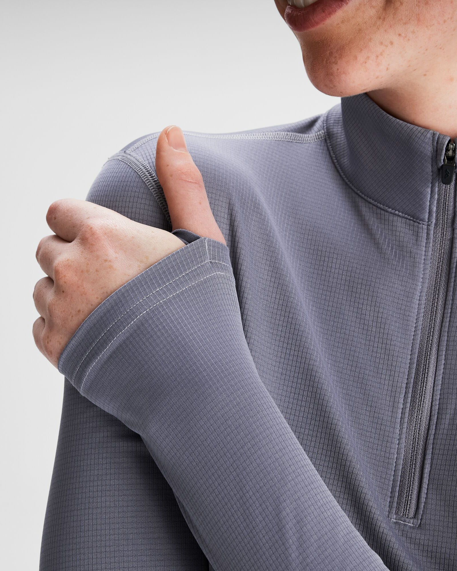 user_4f64c472 Women's Seeker Quarter Zip Top - Dark Haze – Kathmandu UK