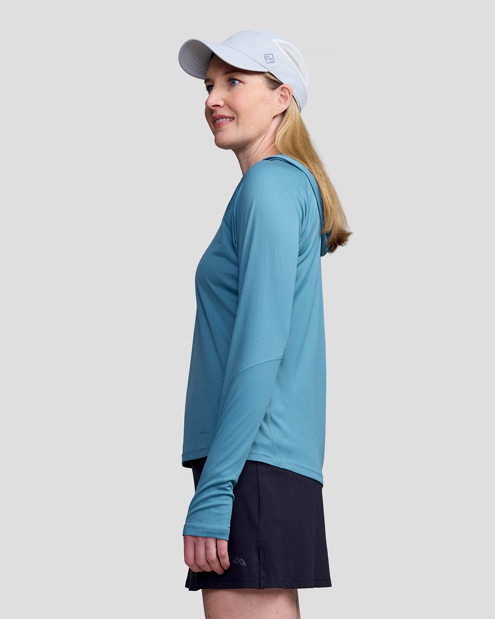 Women's SUN-Stopper LT Hoodie - Hooded Top - Washed Blue