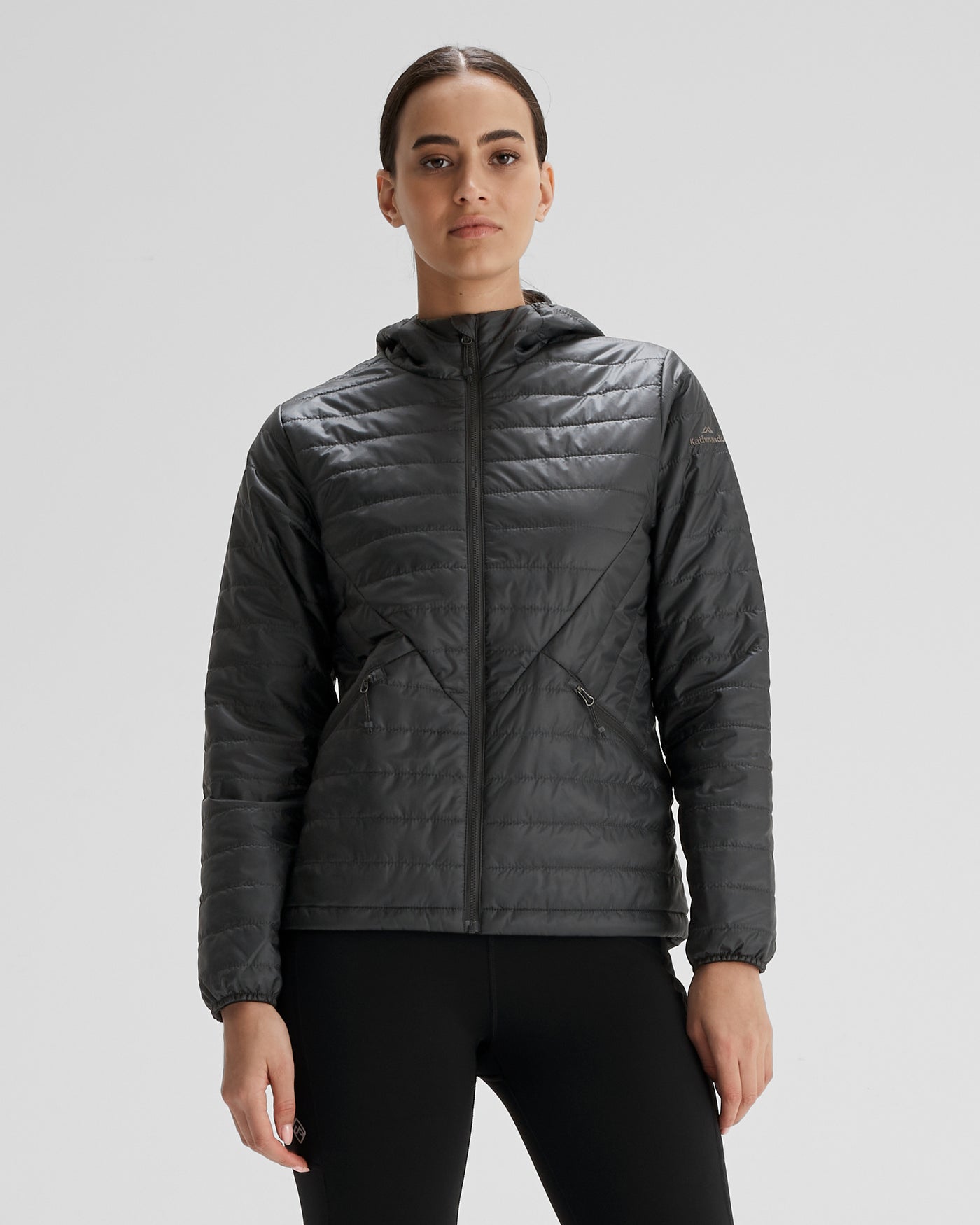 Women's Heli R Insulated Hooded Jacket - Black Stingray