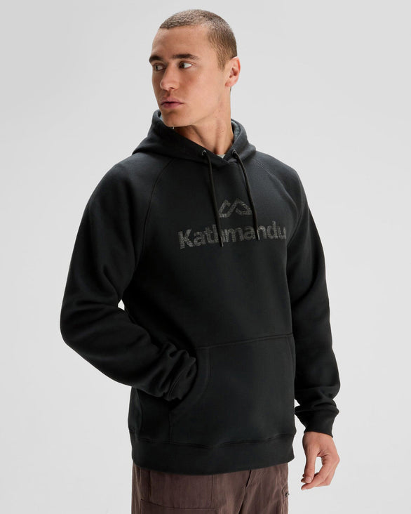 Men's Kathmandu Logo Hoodie Black – Kathmandu UK