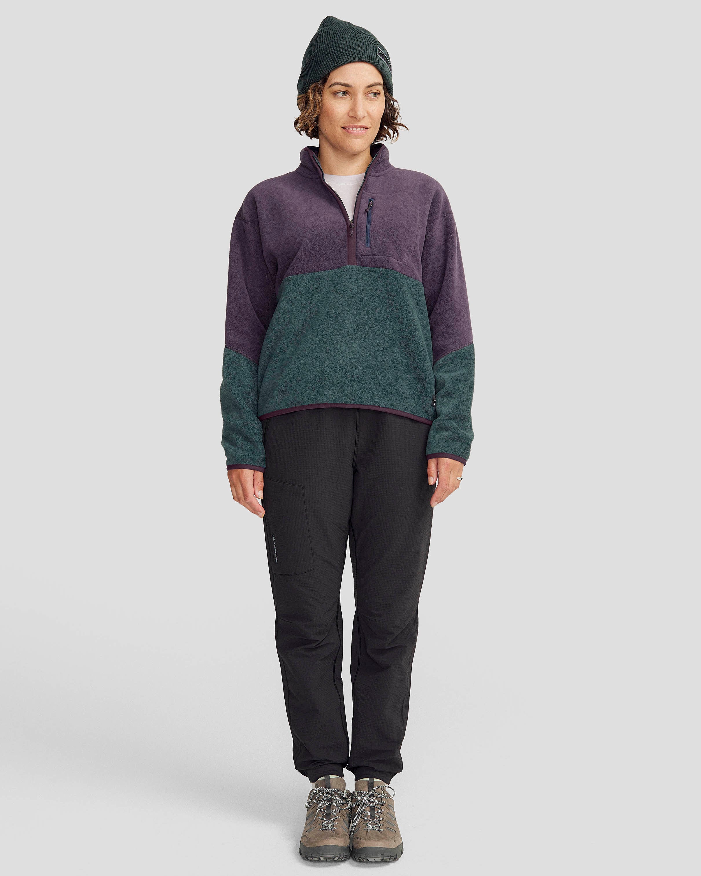 Women's Trailhead Fleece 1/4 Zip Pullover - Orbit/Deep Forest