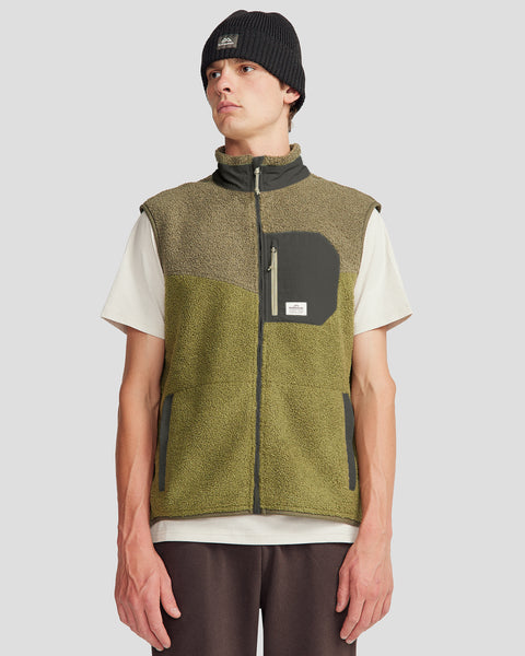 Co-Z High Pile Men's Vest - Light Moss/Dark Fern – Kathmandu UK