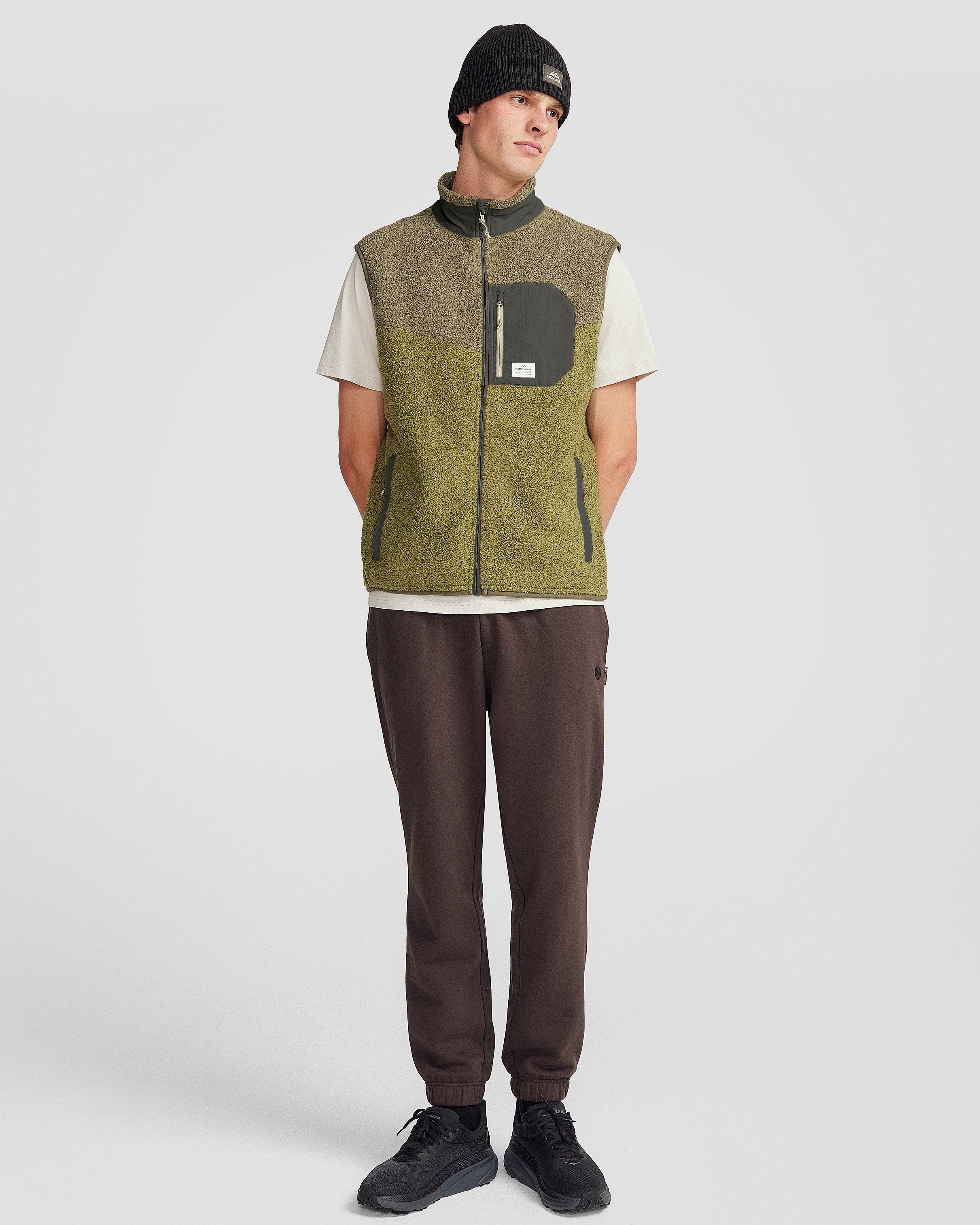 Co-Z High Pile Men's Vest - Light Moss/Dark Fern – Kathmandu UK