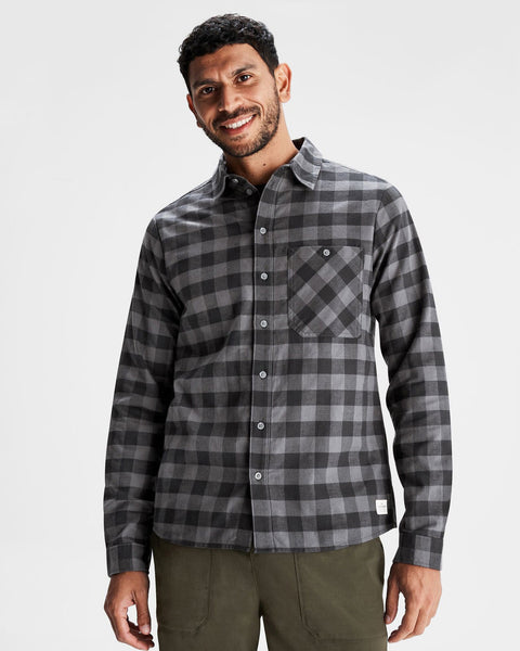 Men's Fyfe Flannel Shirt - Shale Gingham – Kathmandu UK