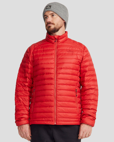 Men's Heli Down Jacket v4 - Spicy Chilli Pepper – Kathmandu UK