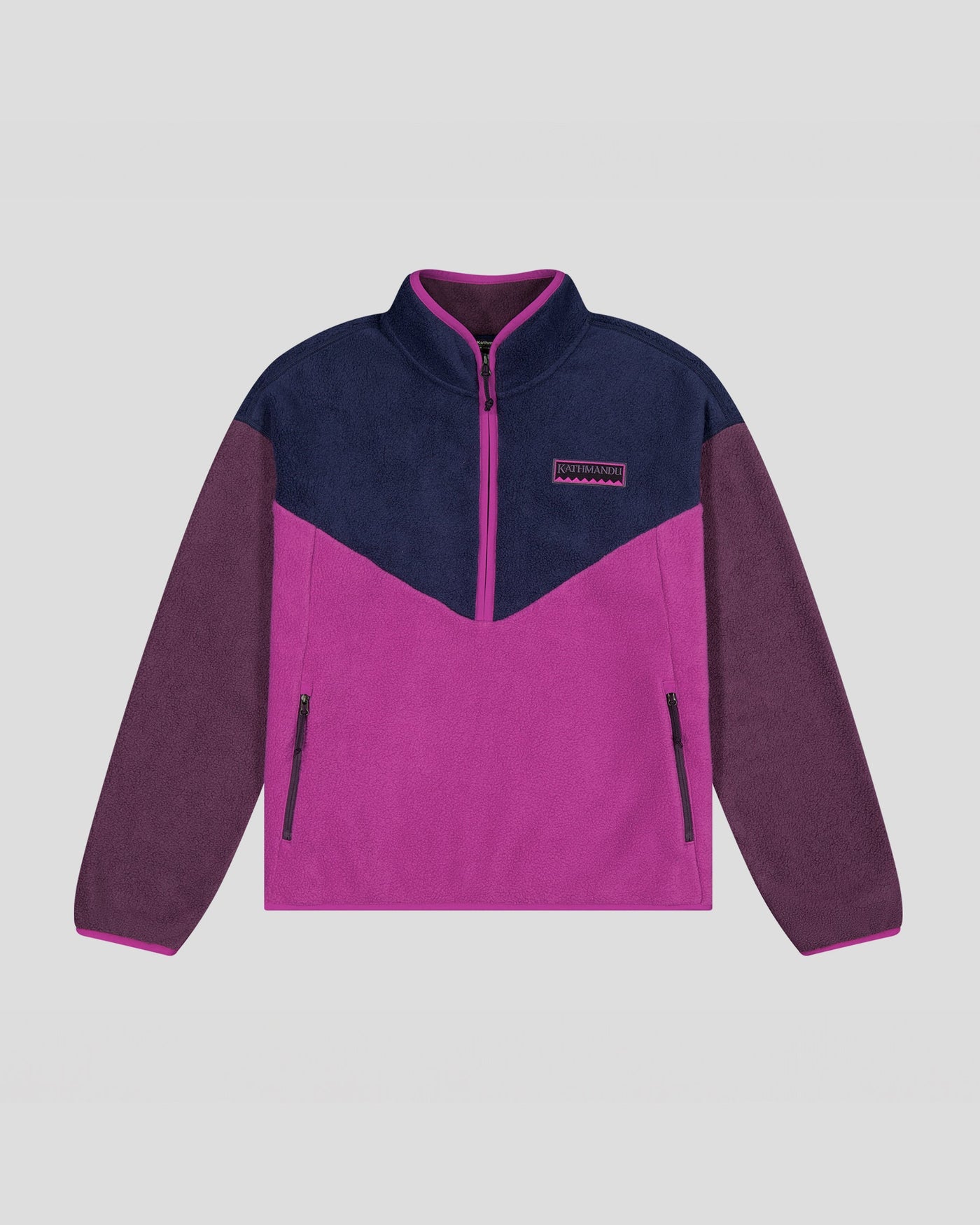 b1368_oqf_womens_trailhead_fleece_heritage_pullover_blue_pink_multi_flatlay_e_1745458674000