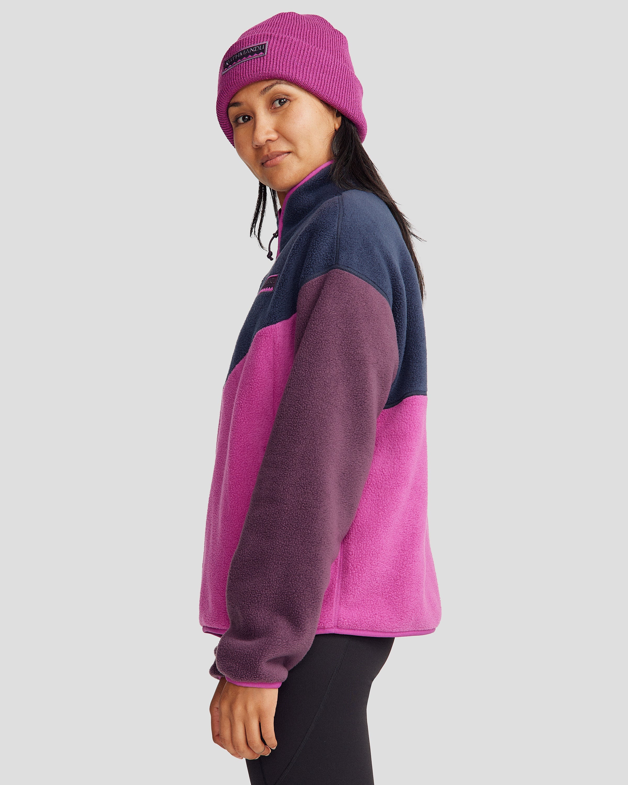 Women's Trailhead Fleece Heritage Pullover - Pure Navy/Raz