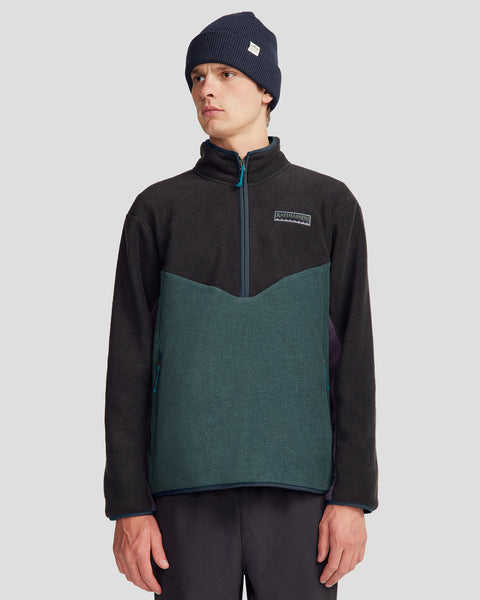 Men's Trailhead Fleece Heritage ¼ Zip Pullover - Black Stingray