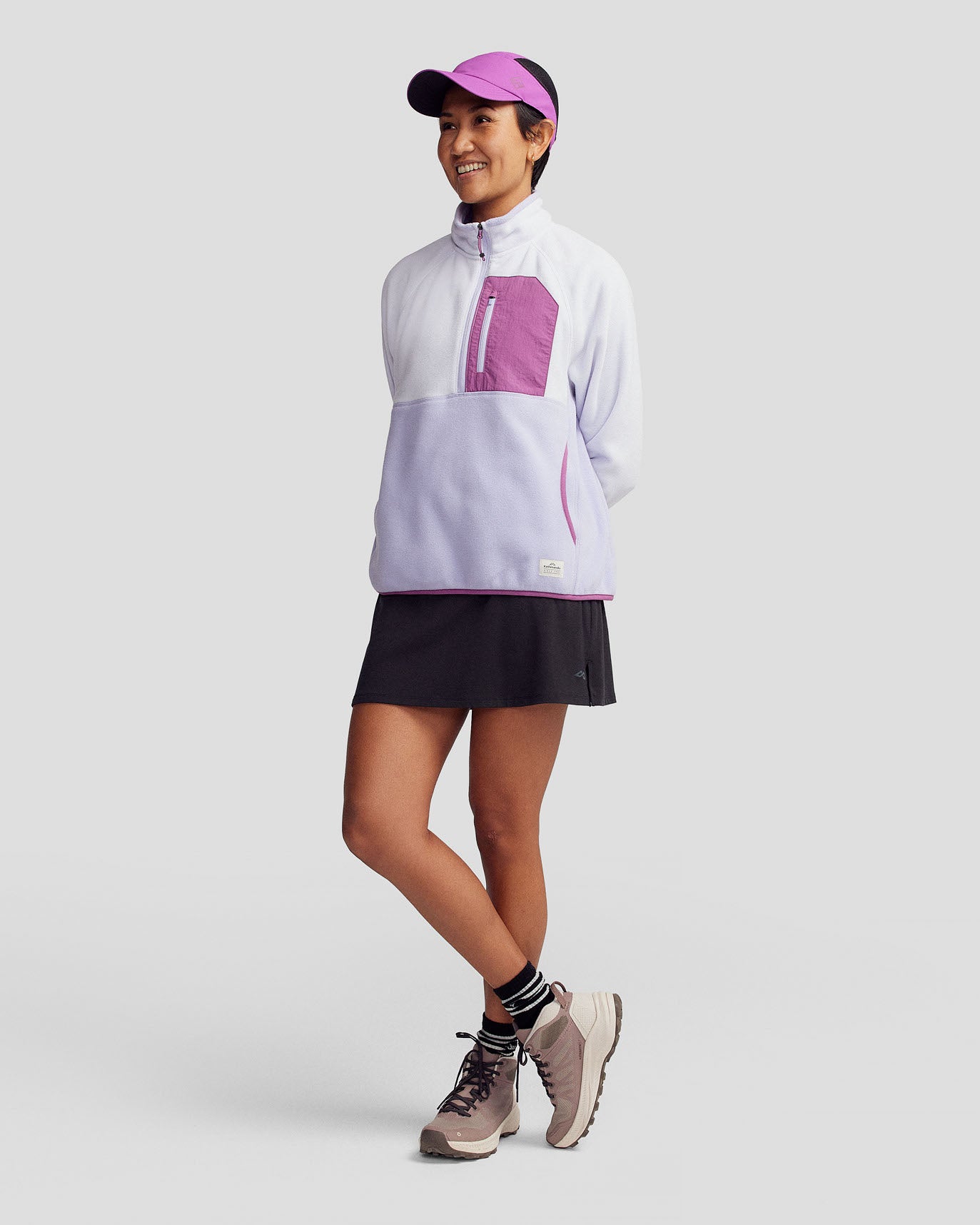 Women's Trailhead Fleece Lightweight Pullover - Lilac/Bright Lilac
