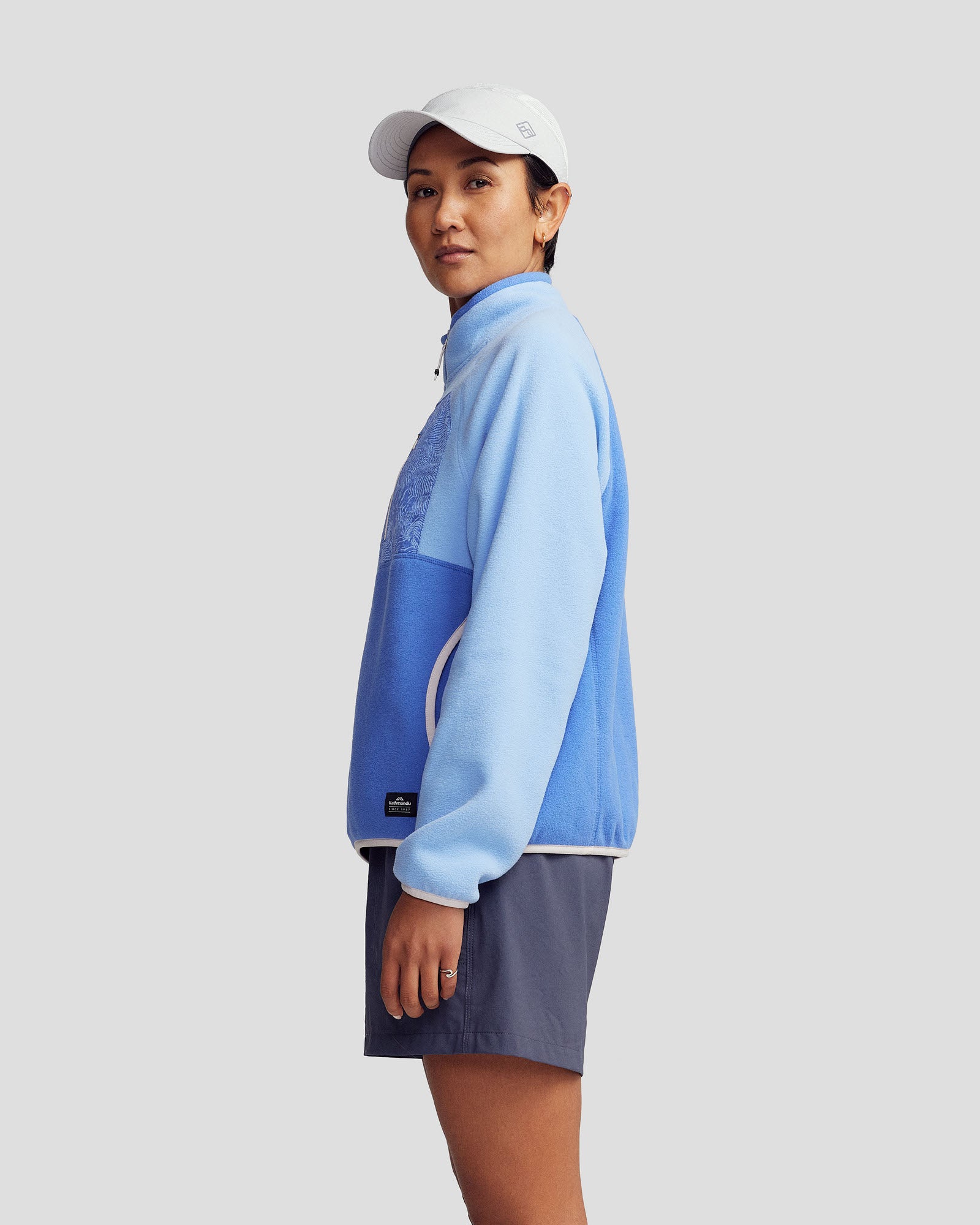 Women's Trailhead Fleece Lightweight Pullover - Peri/Dark Peri