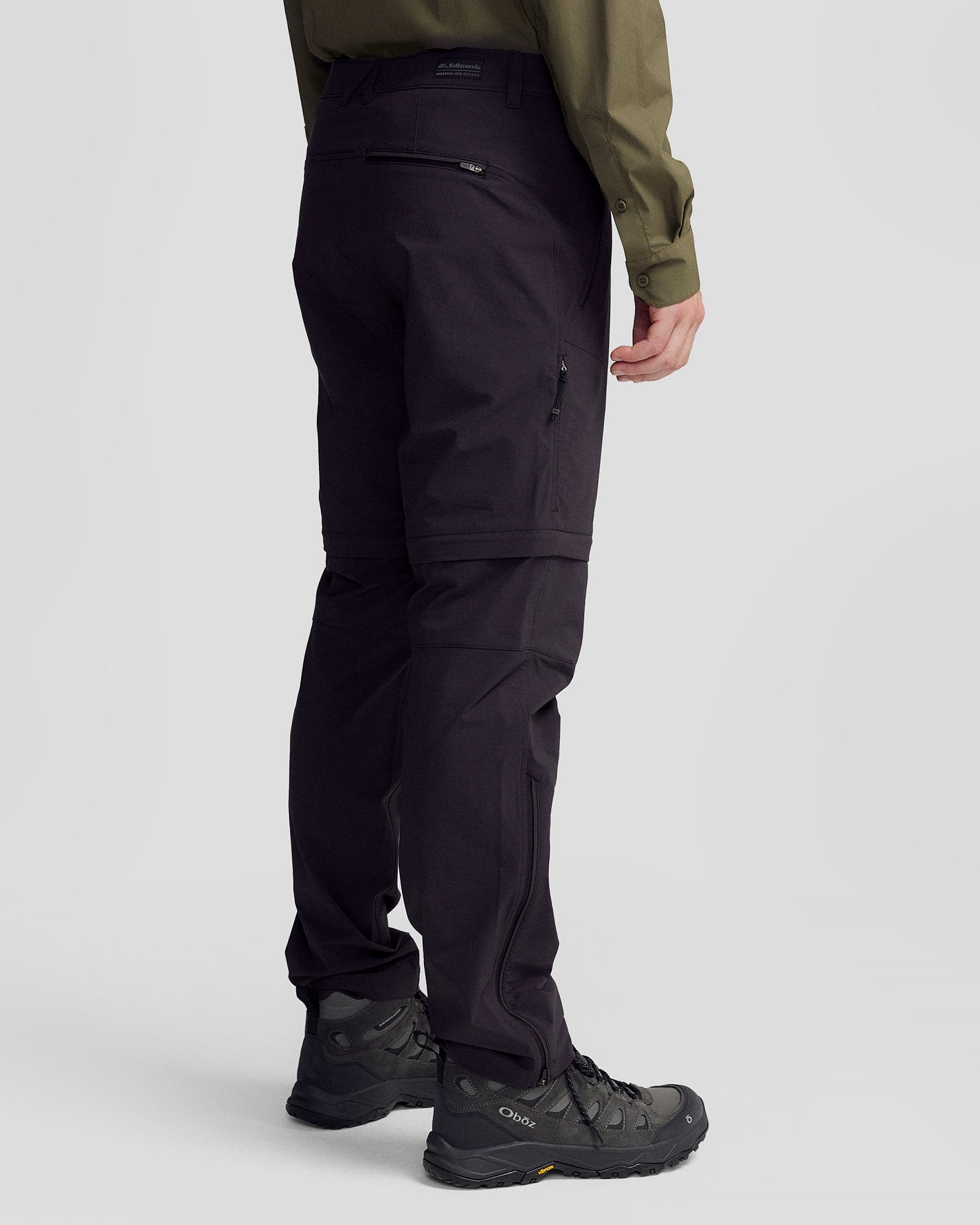 Men's Ridge Convertible Trousers - Black Stingray – Kathmandu UK