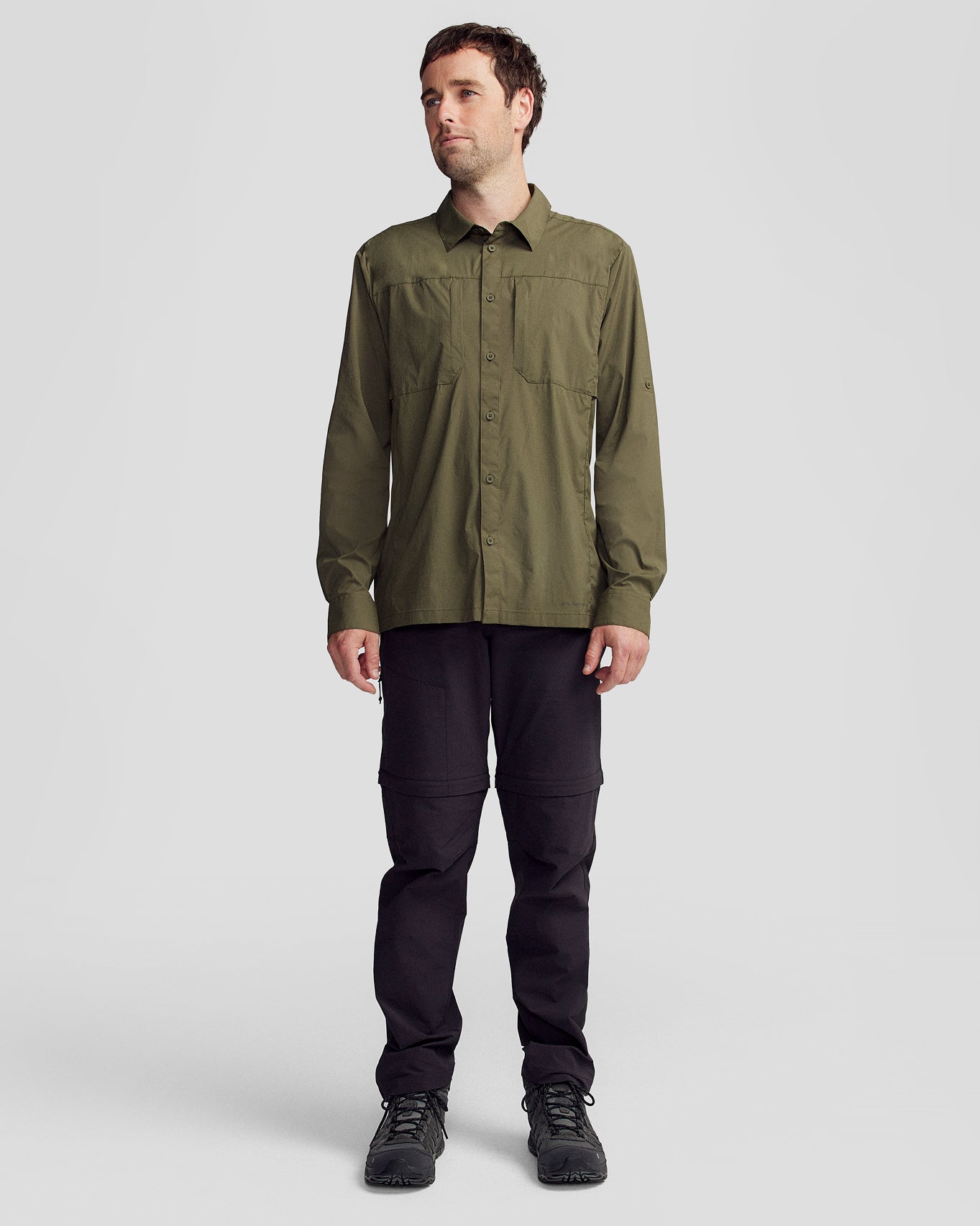 Men's Ridge Convertible Trousers - Black Stingray – Kathmandu UK